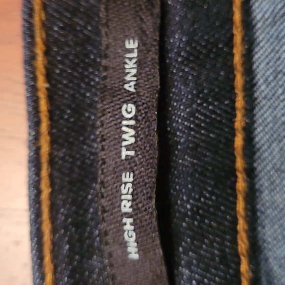 BDG High Rise Dark Wash Twig Ankle Jeans - Picture 11 of 12